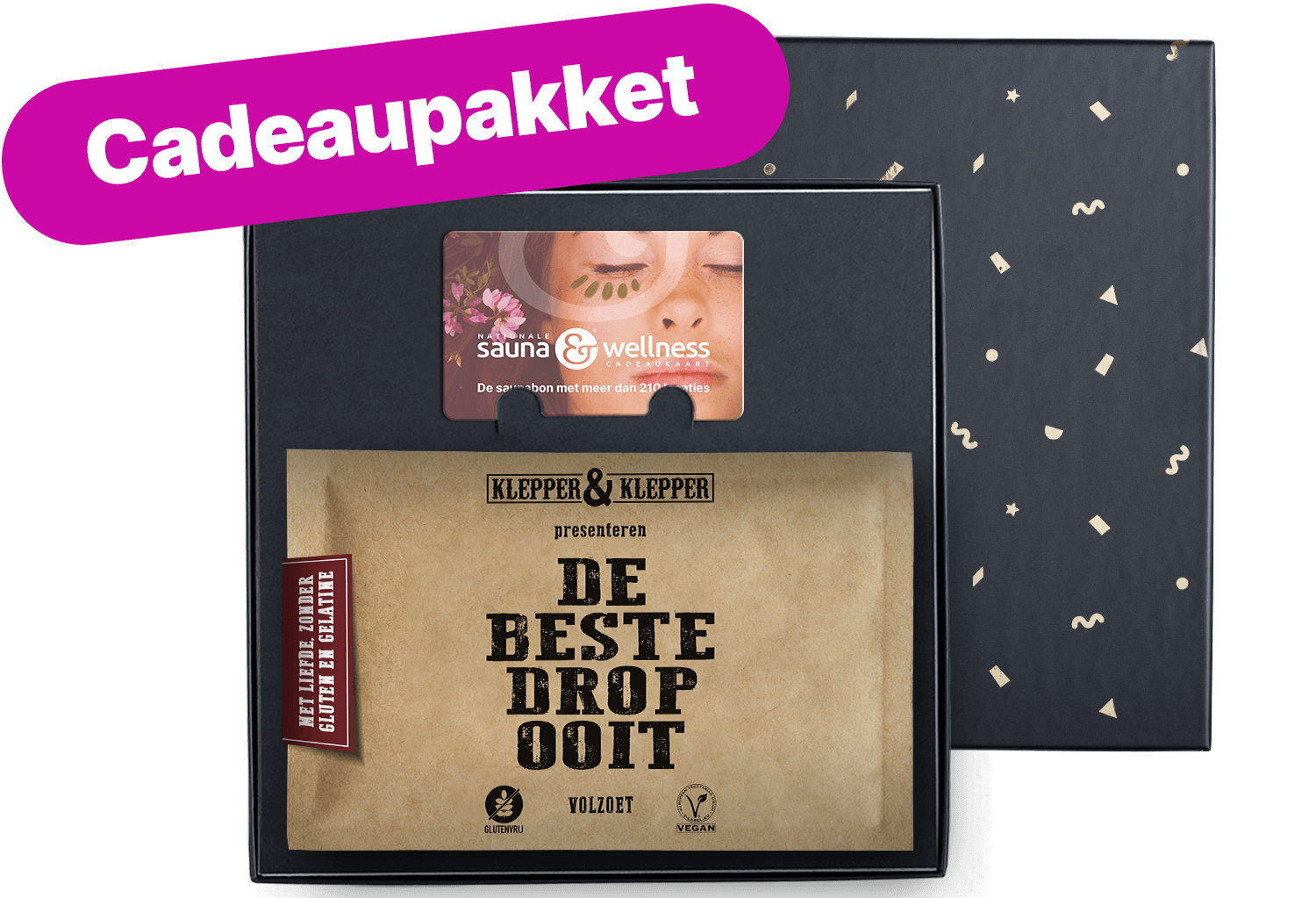 Cadeaupakket Klepper & Klepper ‘Volzoet’ (200 gr)